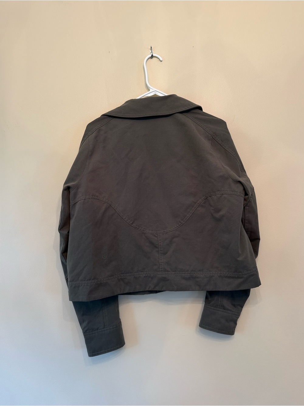 NWOT Cotton Shirt Jacket Medium Olive Size 6 - Picture 9 of 11